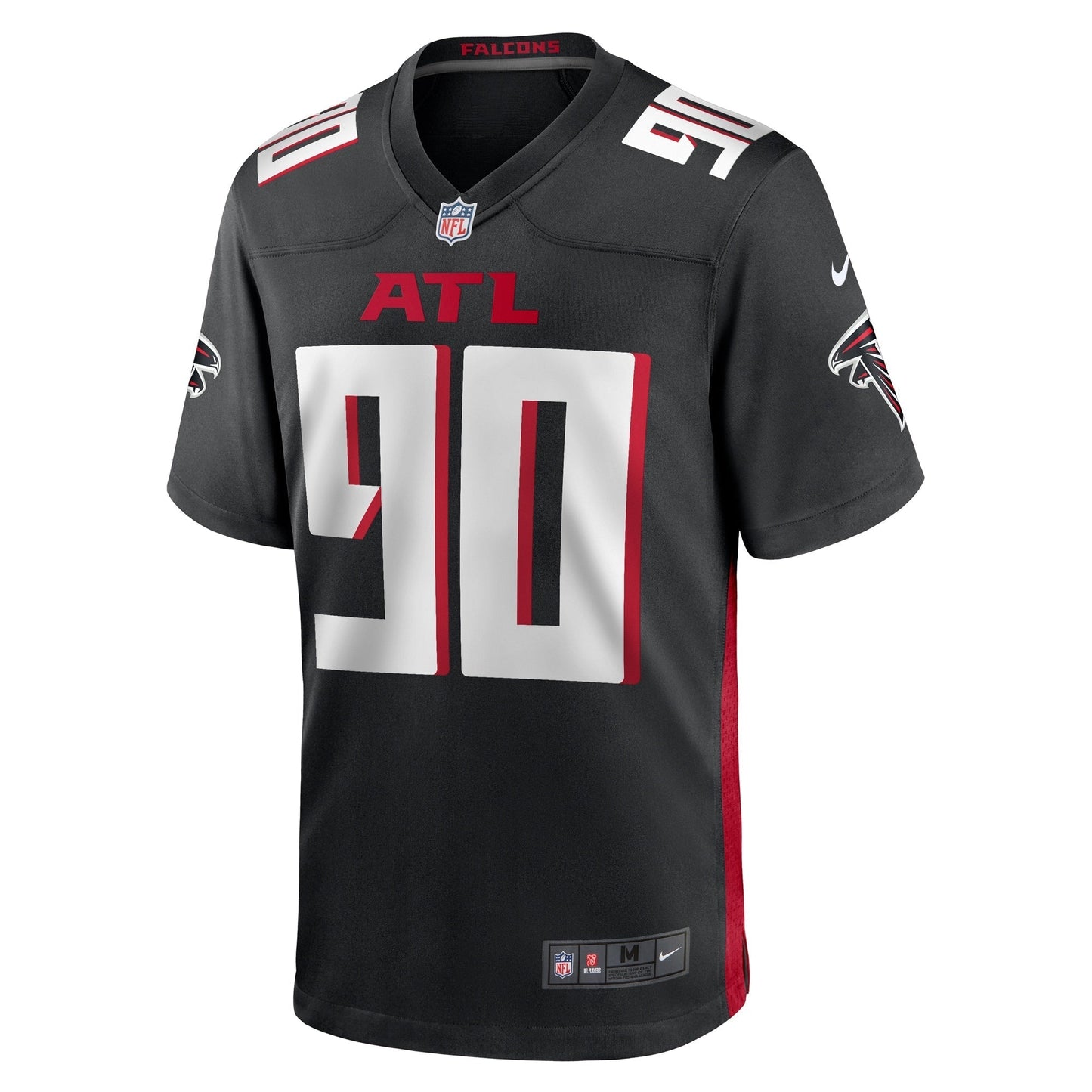 David Onyemata Atlanta Falcons  Game   Jersey - Black