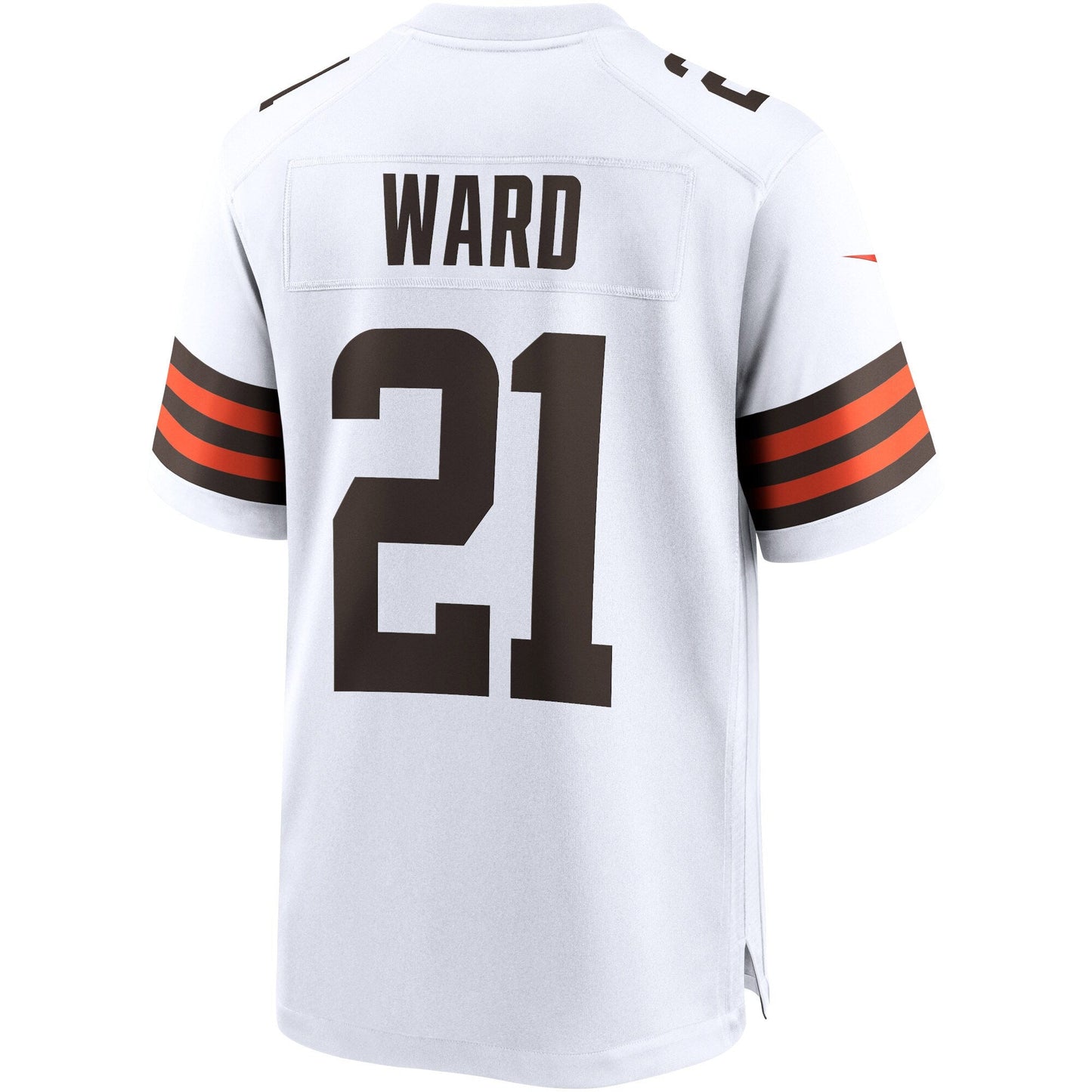 Denzel Ward Cleveland Browns Game Jersey - White