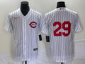 Men's Cincinnati Reds TJ Friedl #29 White 2022  at Field of Dreams Game Authentic Player Jersey1