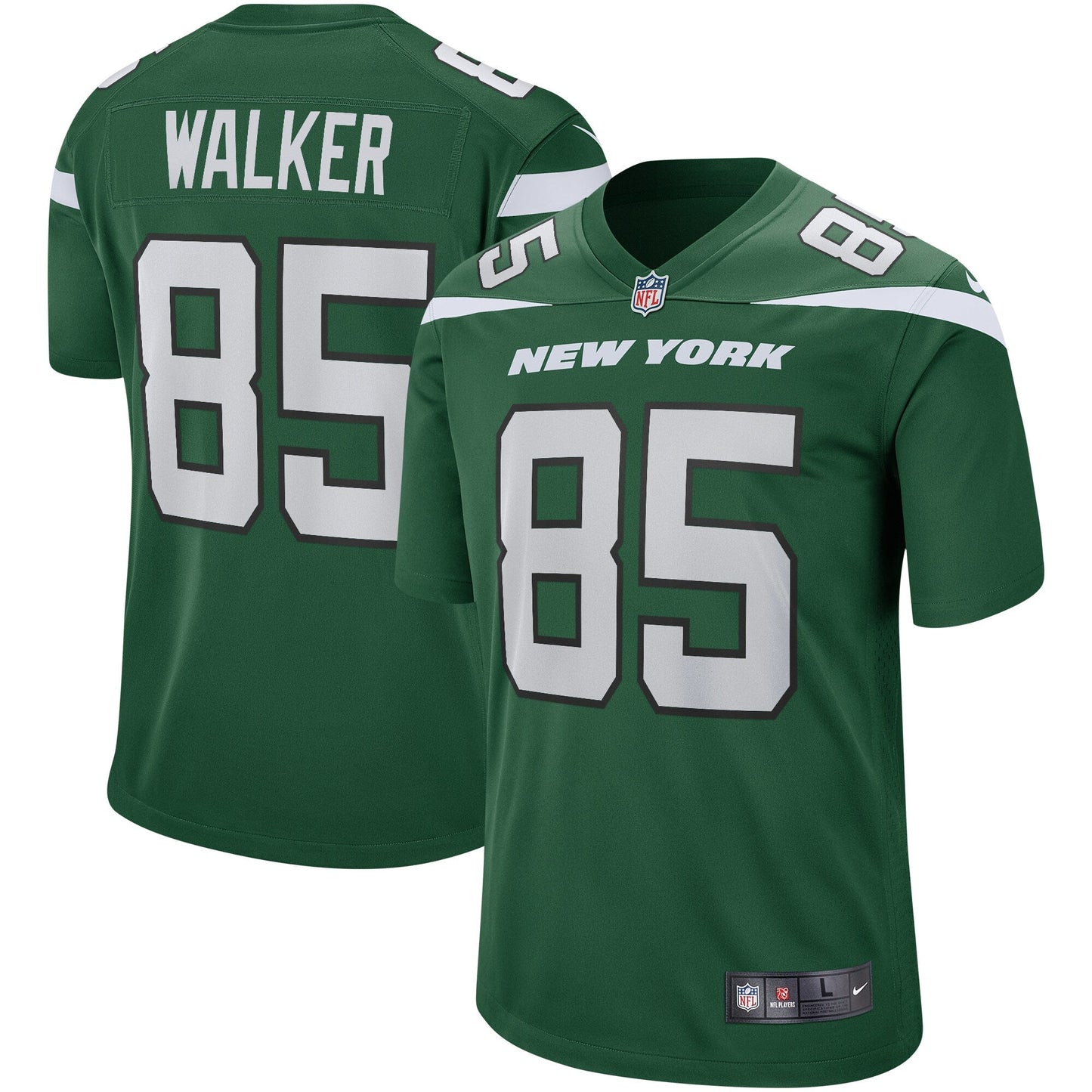 Wesley Walker New York Jets  Game Retired   Jersey - Gotham Green