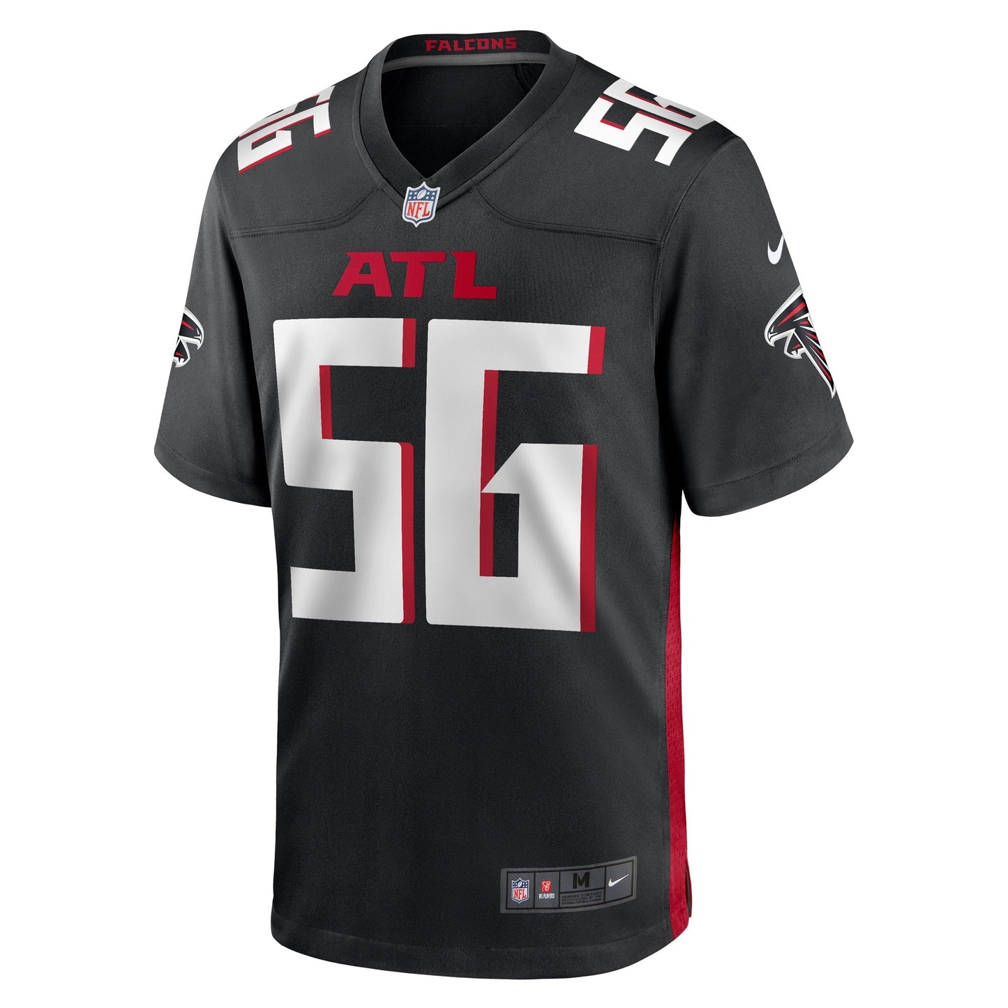 Jovaughn Gwyn Atlanta Falcons  Team Game Jersey -  Black