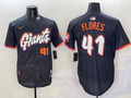 Men's San Francisco Giants Wilmer Flores Black 2025 City Connect Limited Player Jersey