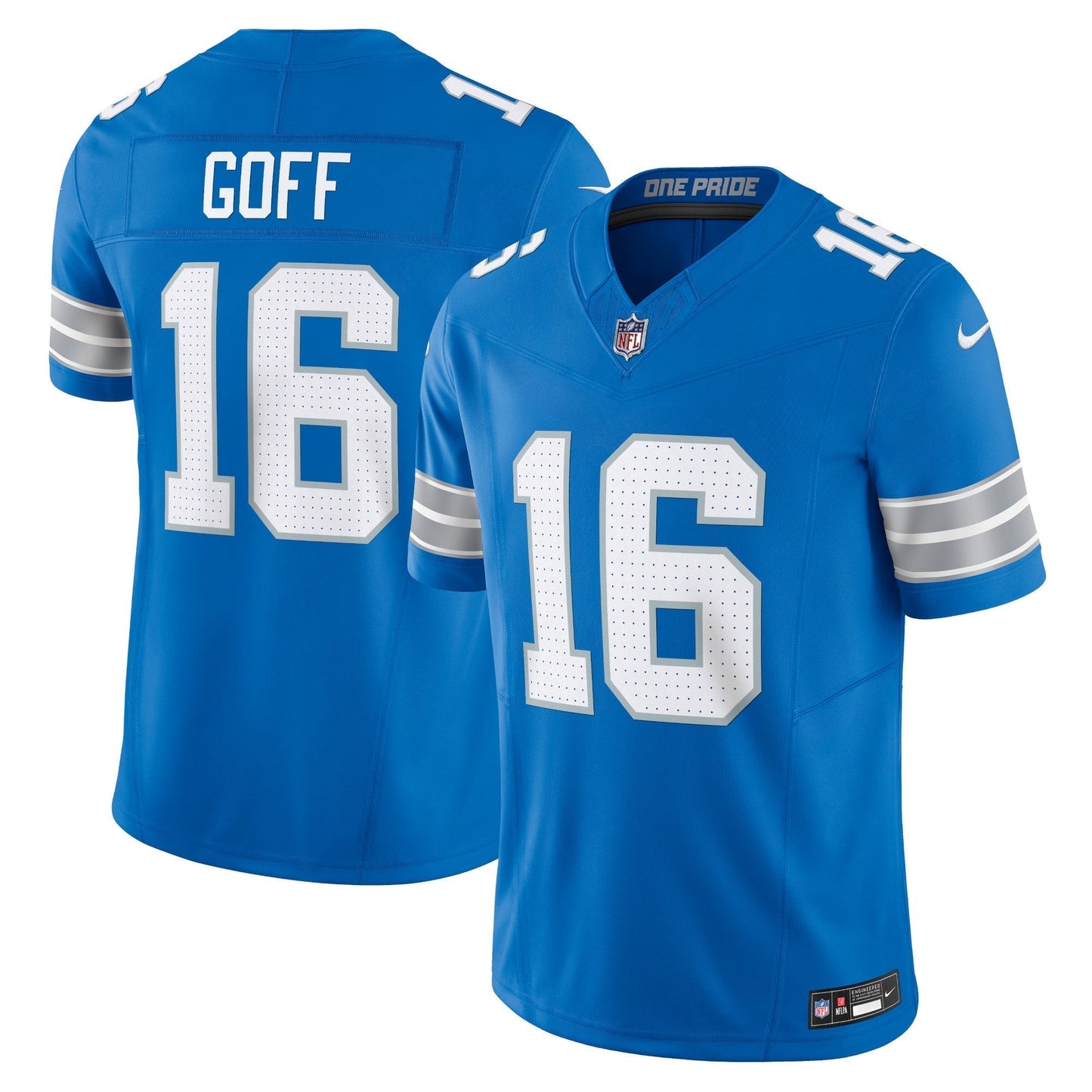 Detroit Lions 16# Jared Goff  Vapor F.U.S.E. Limited Jersey