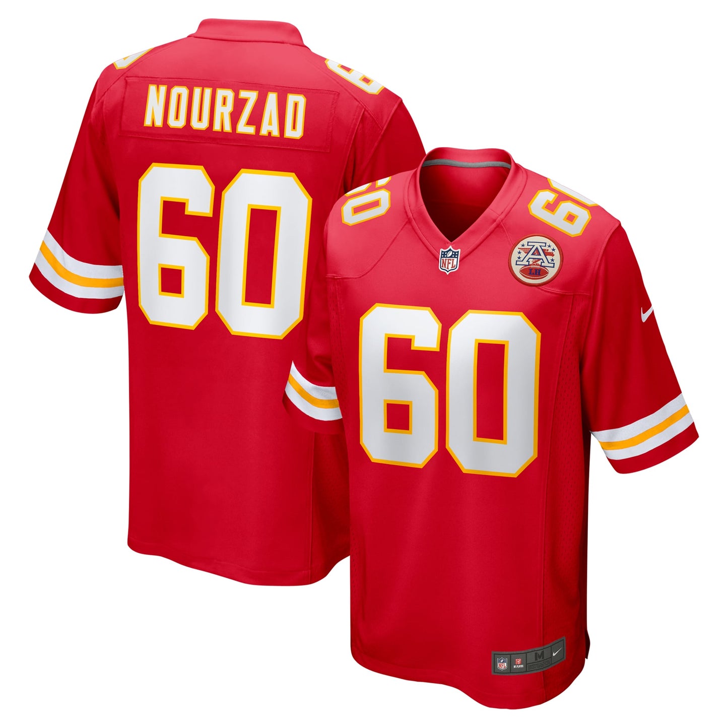 Hunter Nourzad Kansas City Chiefs   Game Jersey -  Red