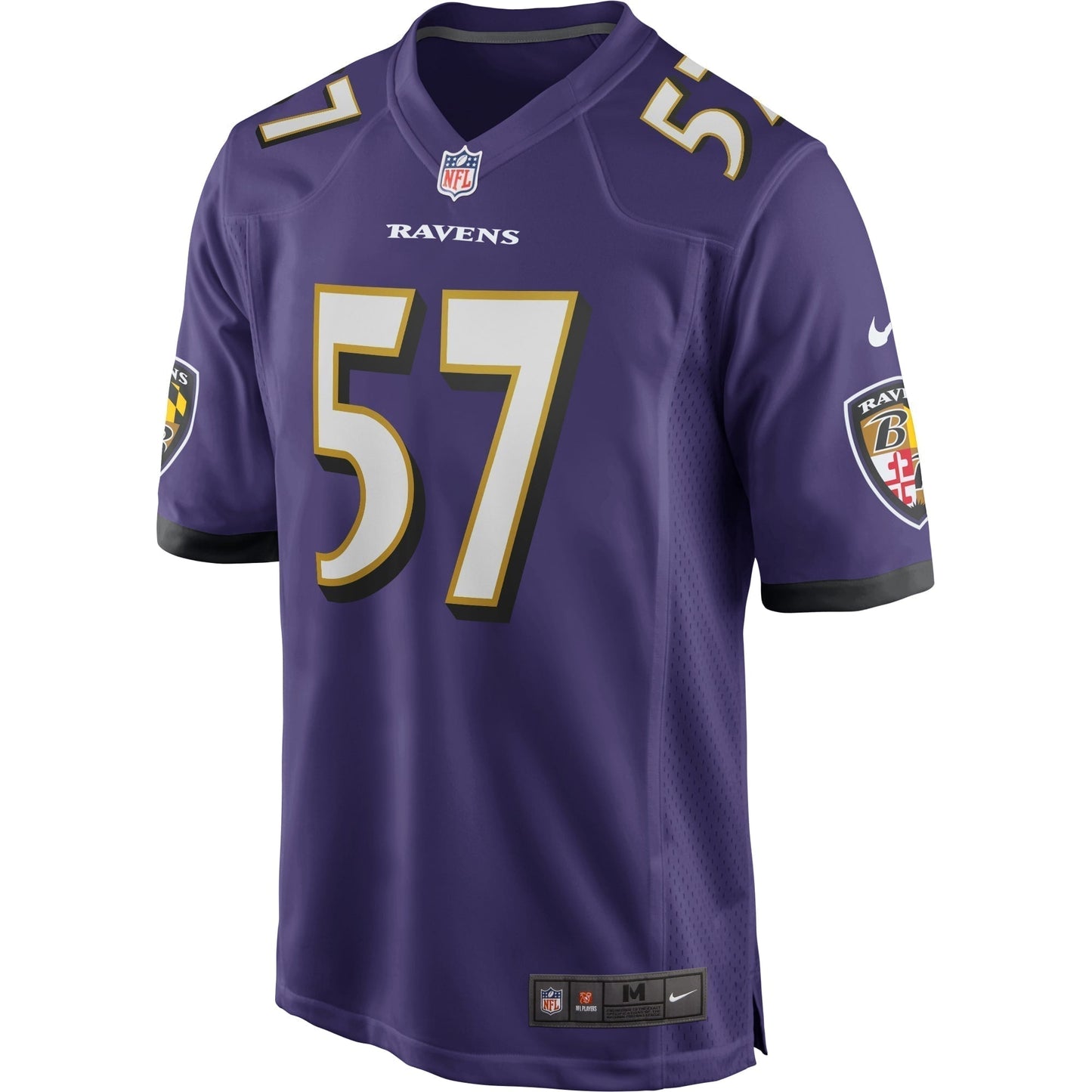 Bart Scott Baltimore Ravens  Game Retired   Jersey - Purple
