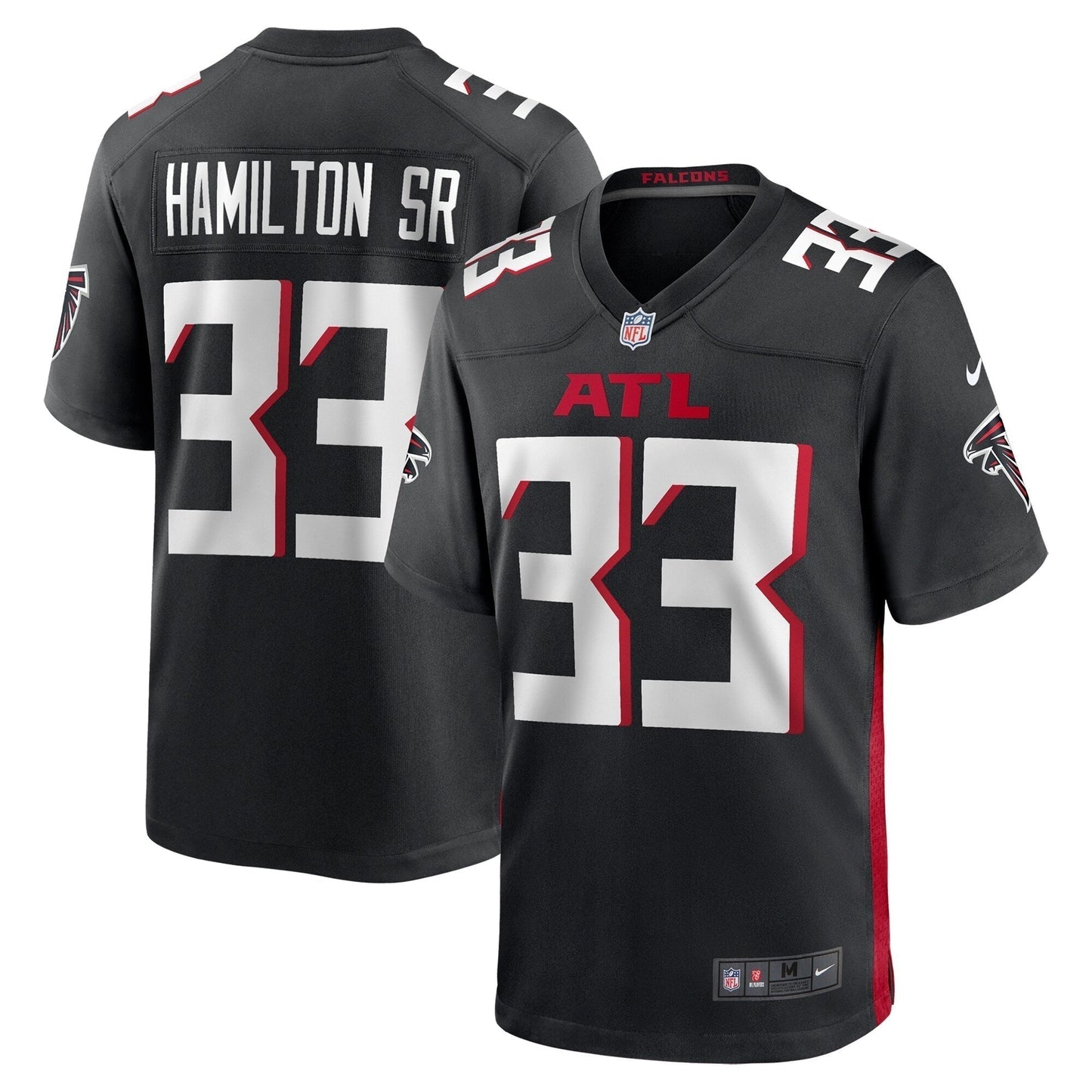 Antonio Hamilton Sr. Atlanta Falcons  Team Game Jersey -  Black