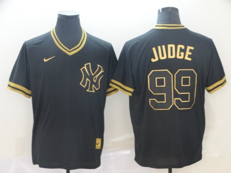 Men's New York Yankees Aaron Judge Black Authentic Game Jersey