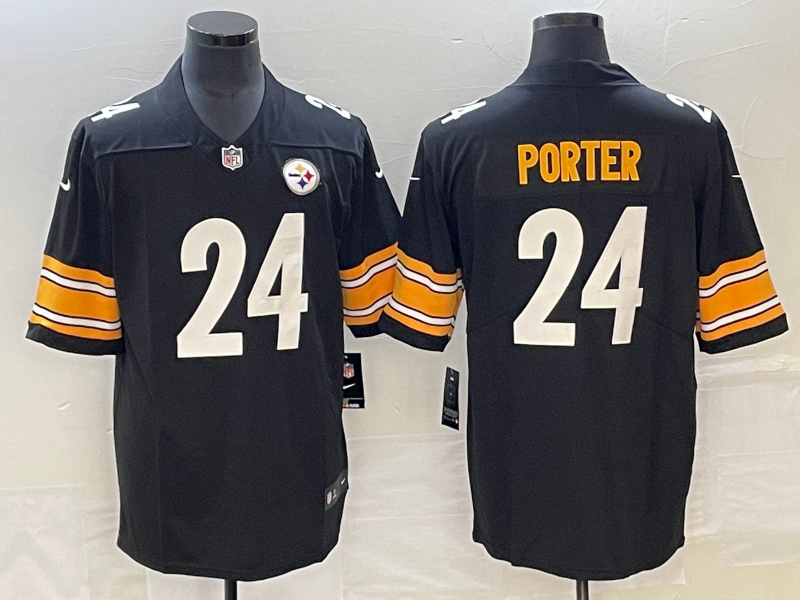Men's Pittsburgh Steelers Joey Porter Jr. Black Game Jersey