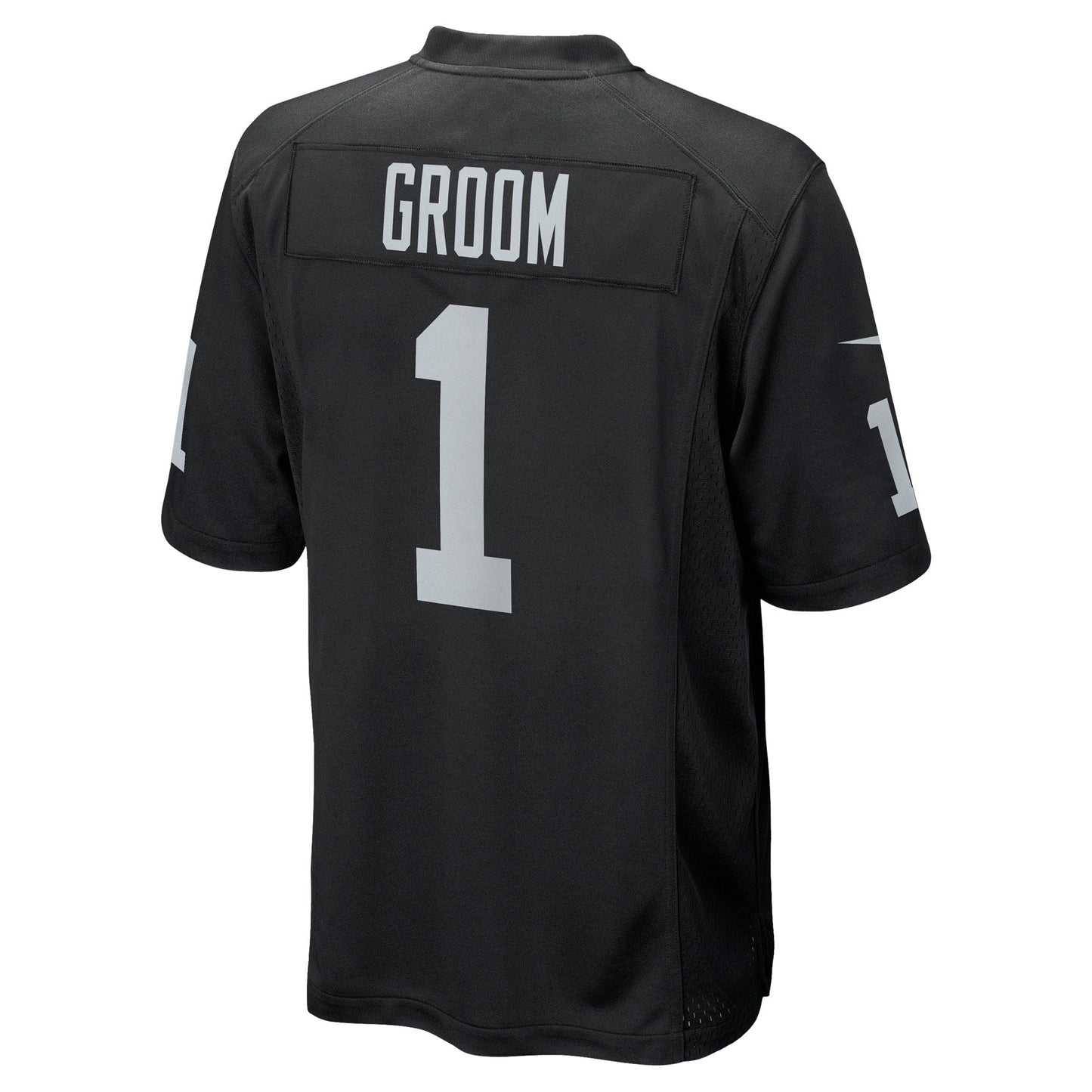 Number 1 Groom Las Vegas Raiders  Game Jersey - Black