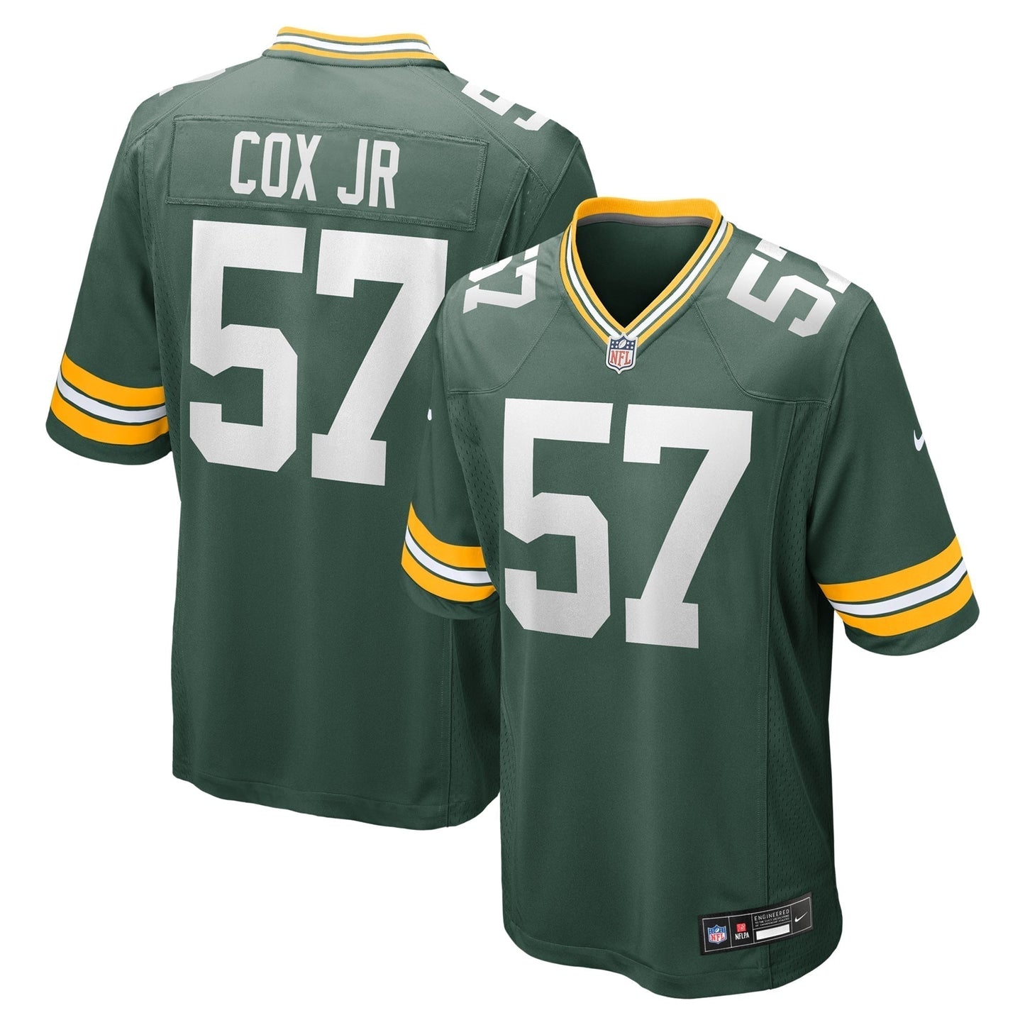Brenton Cox Jr. Green Bay Packers   Game Jersey -  Green