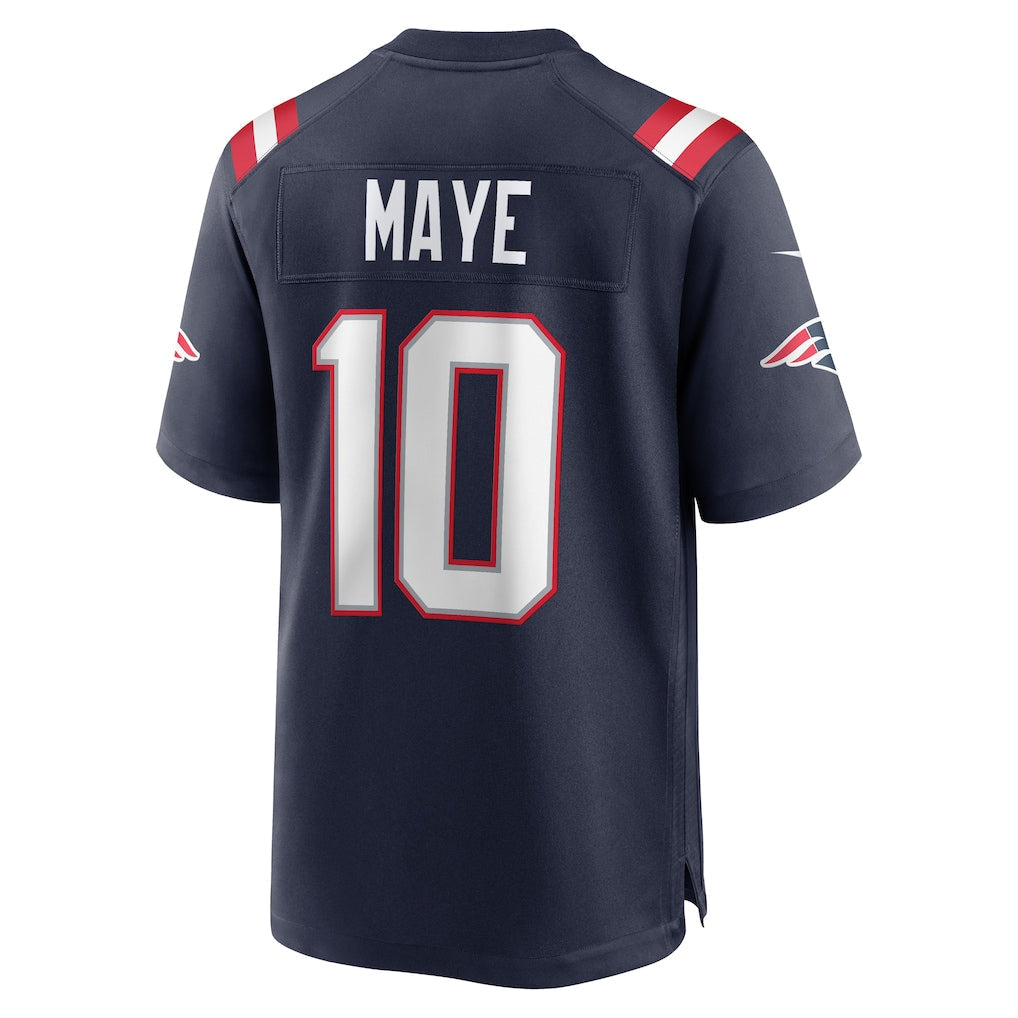 NE.Patriots #10 Drake Maye Navy Player Game Jersey