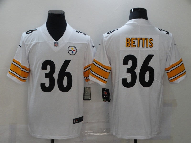 Men's Pittsburgh Steelers Jerome Bettis #36 White Game Jersey1