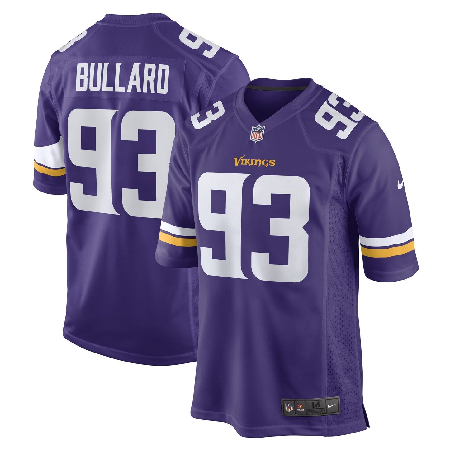 Jonathan Bullard Minnesota Vikings  Game   Jersey - Purple