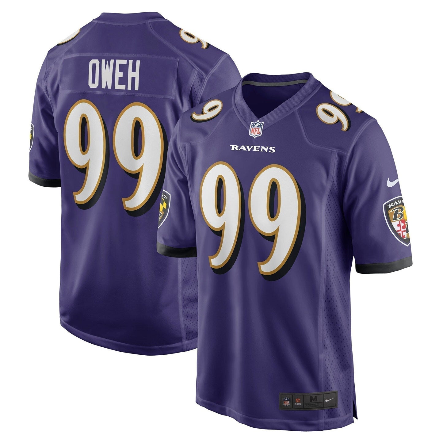 Odafe Oweh Baltimore Ravens  Game   Jersey - Purple