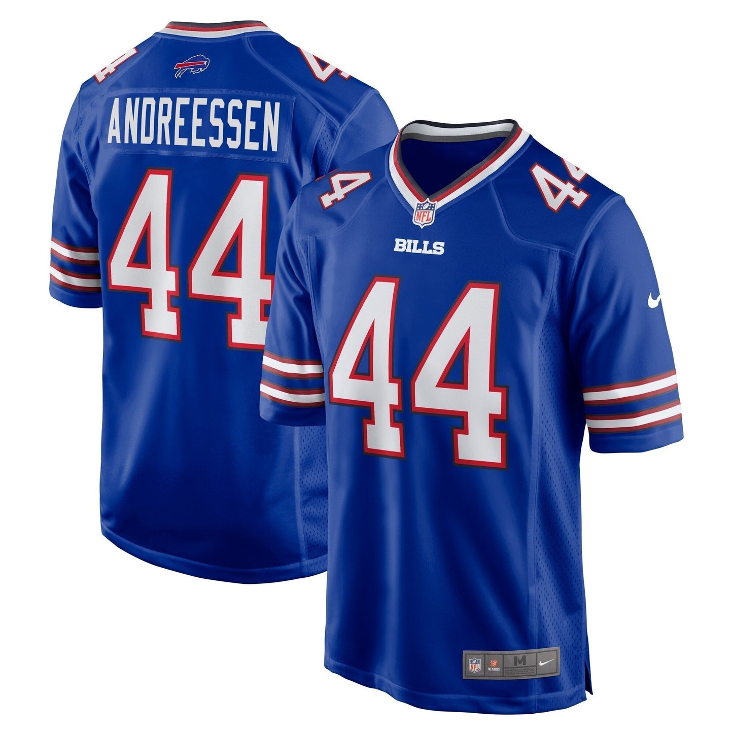 Joe Andreessen Buffalo Bills  Game Jersey -  Royal