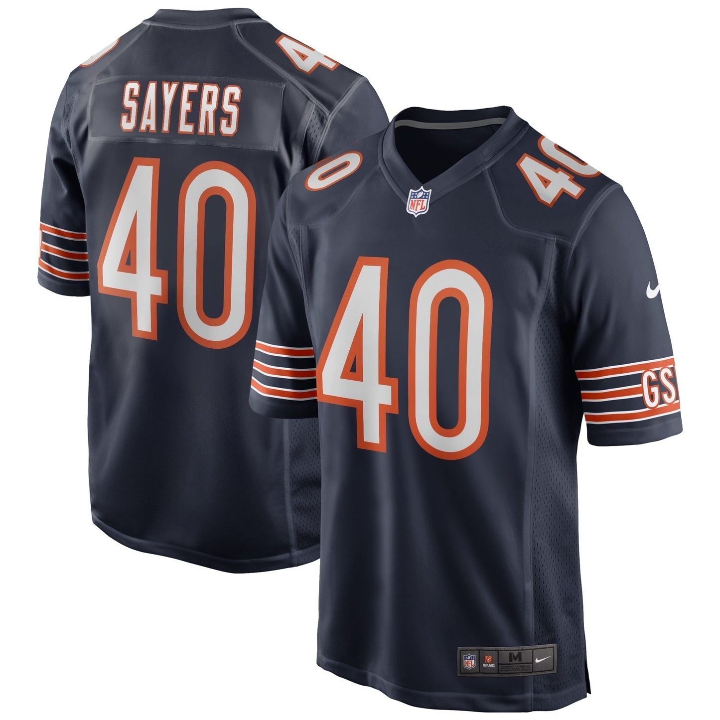 Gale Sayers Chicago Bears  Game Retired   Jersey - Navy