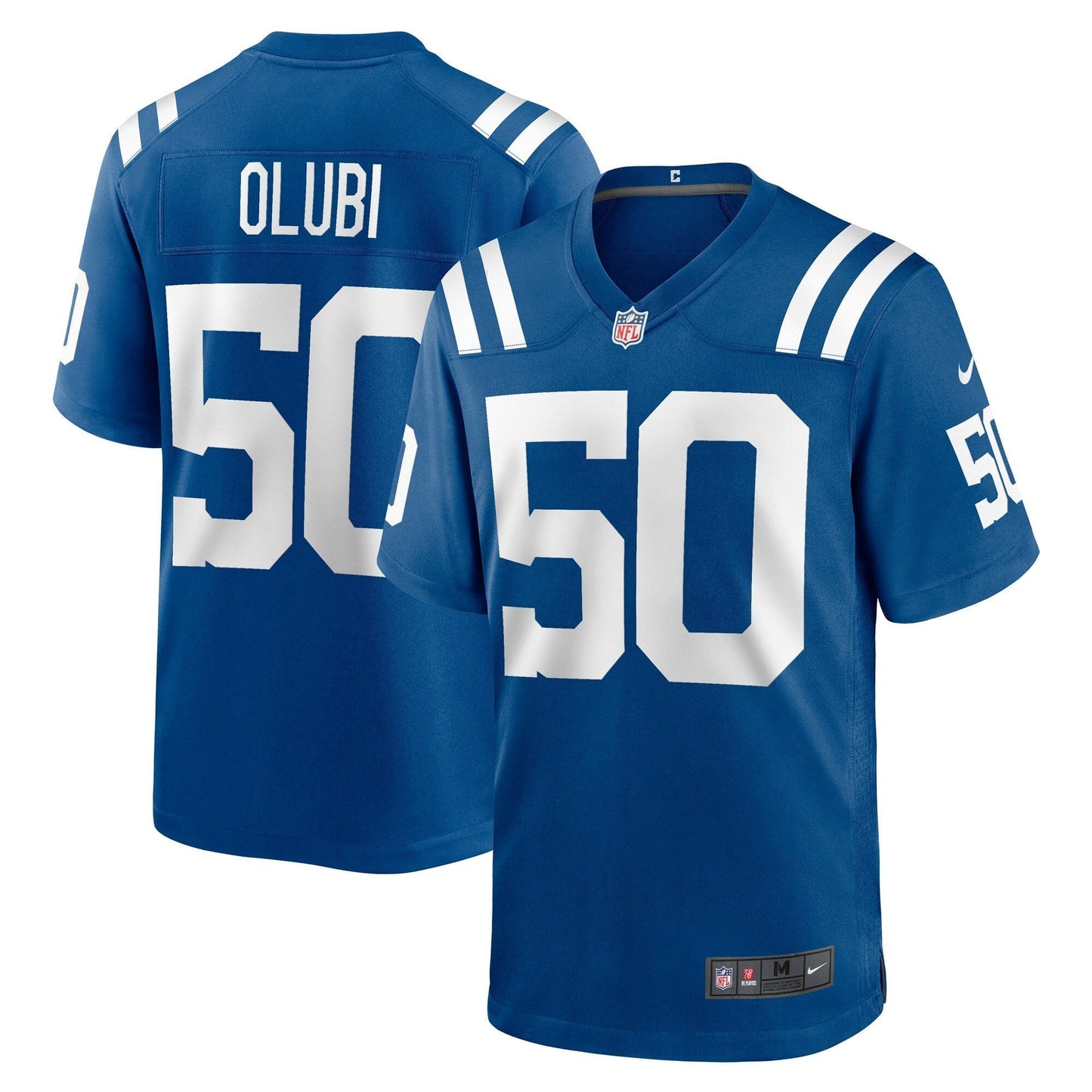 Segun Olubi Indianapolis Colts  Game   Jersey - Royal