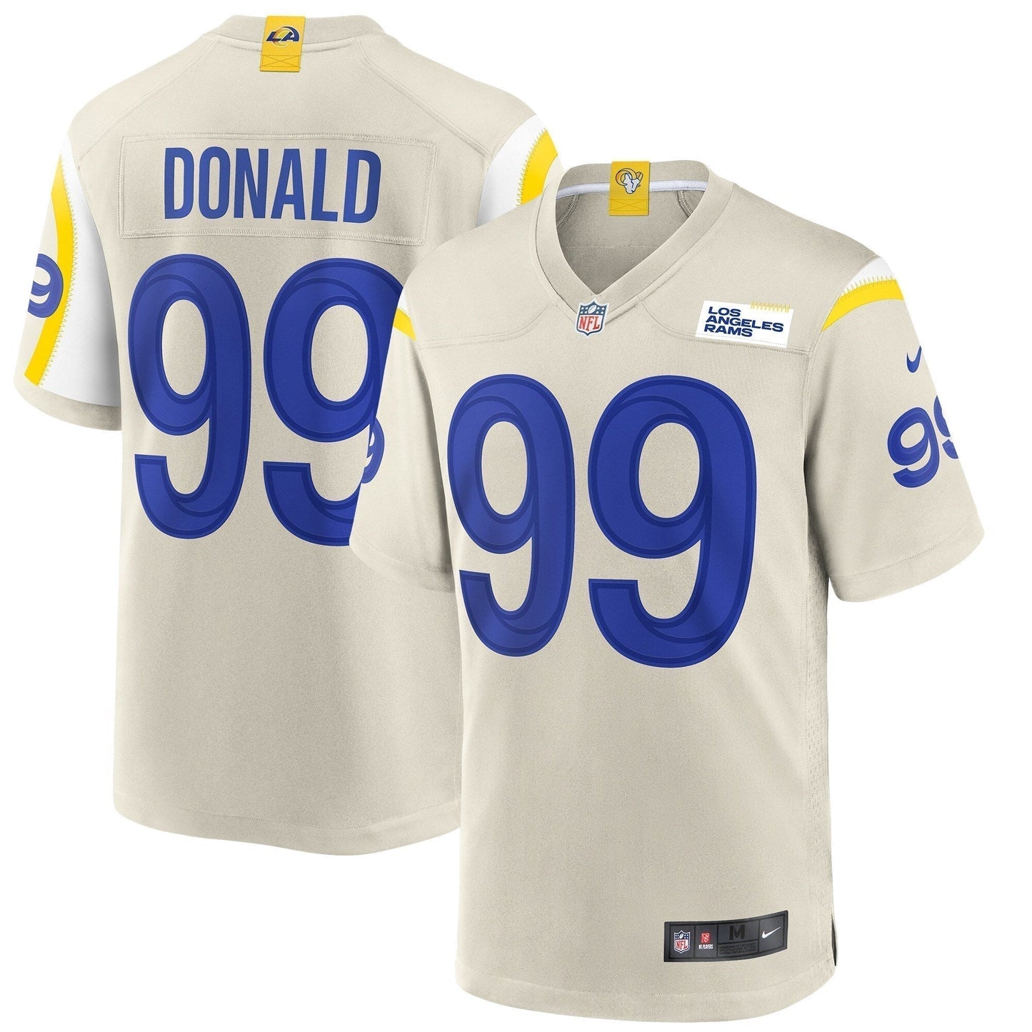 Aaron Donald Los Angeles Rams    Game Jersey - Bone