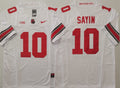 Men's Ohio State Buckeyes Julian Sayin White Player Game Jersey