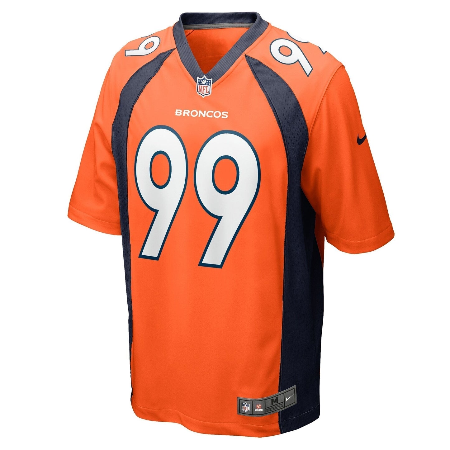 Zach Allen Denver Broncos  Game   Jersey - Orange