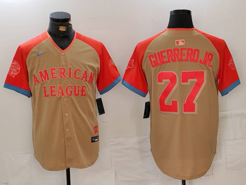 Men's American League Vladimir Guerrero Jr. Cream 2024 MLB All-Star Game Limited Player Jersey