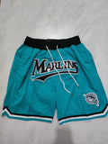 JUST DON Miami Marlins Pocket Shorts