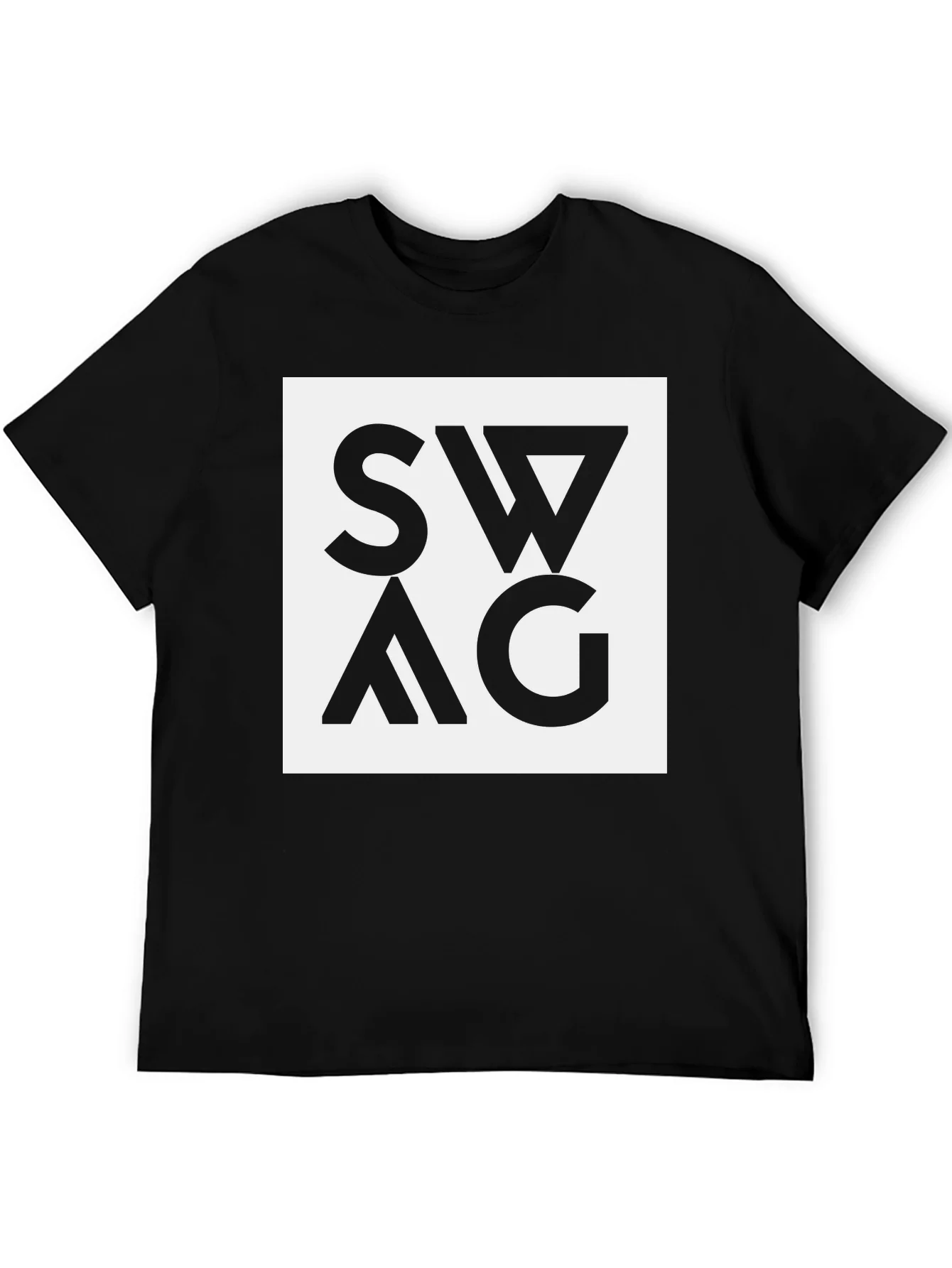 Swag Graphic Tee - Black Cotton Blend