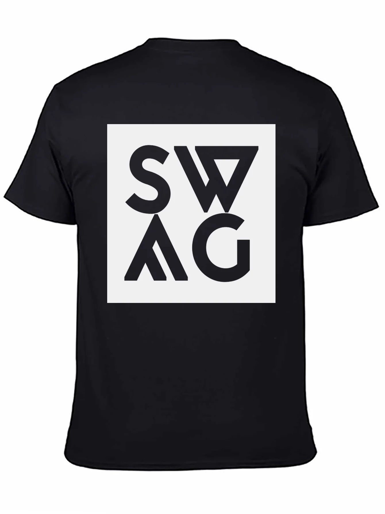 Swag Graphic Tee - Black Cotton Blend