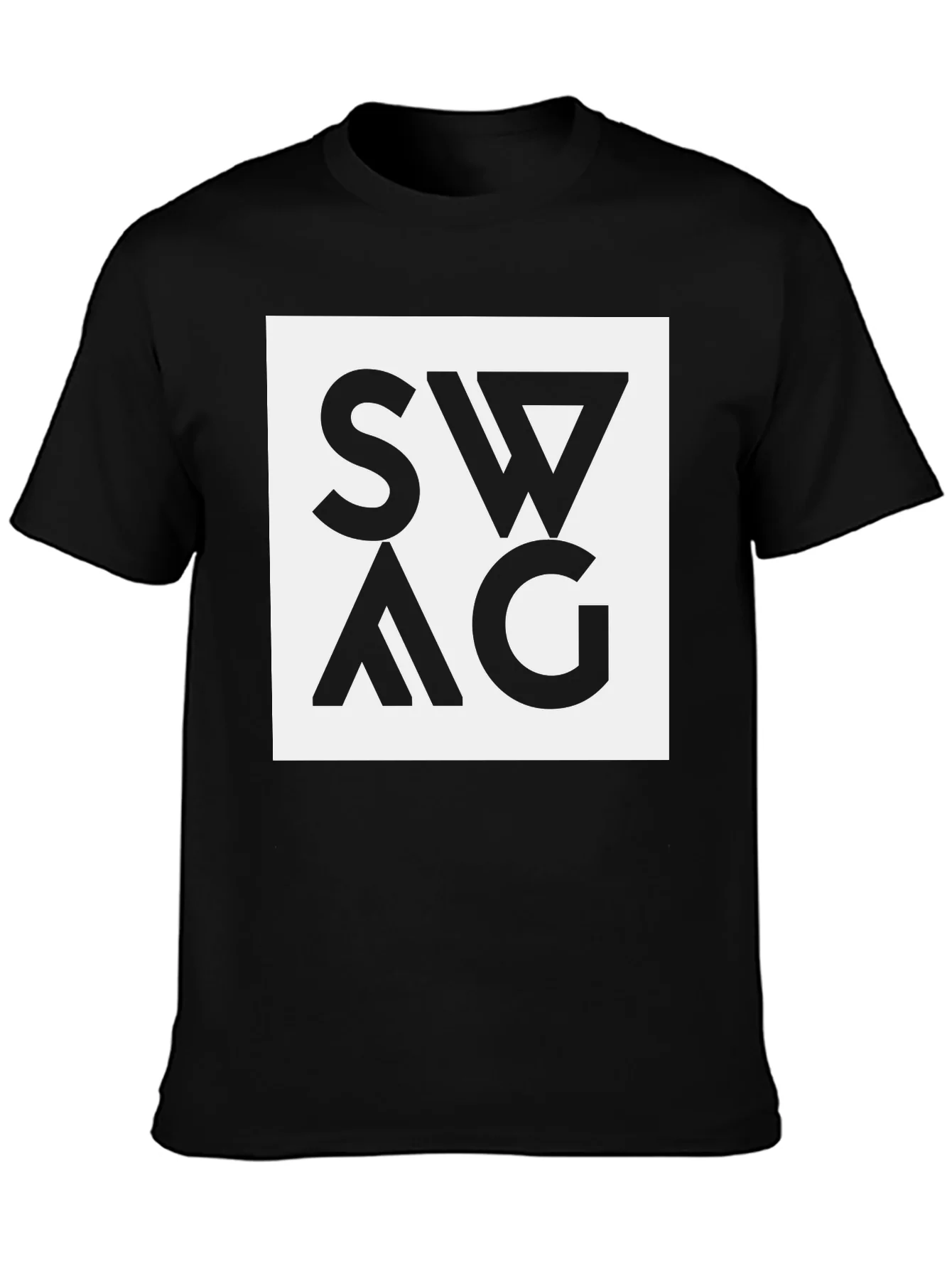 Swag Graphic Tee - Black Cotton Blend