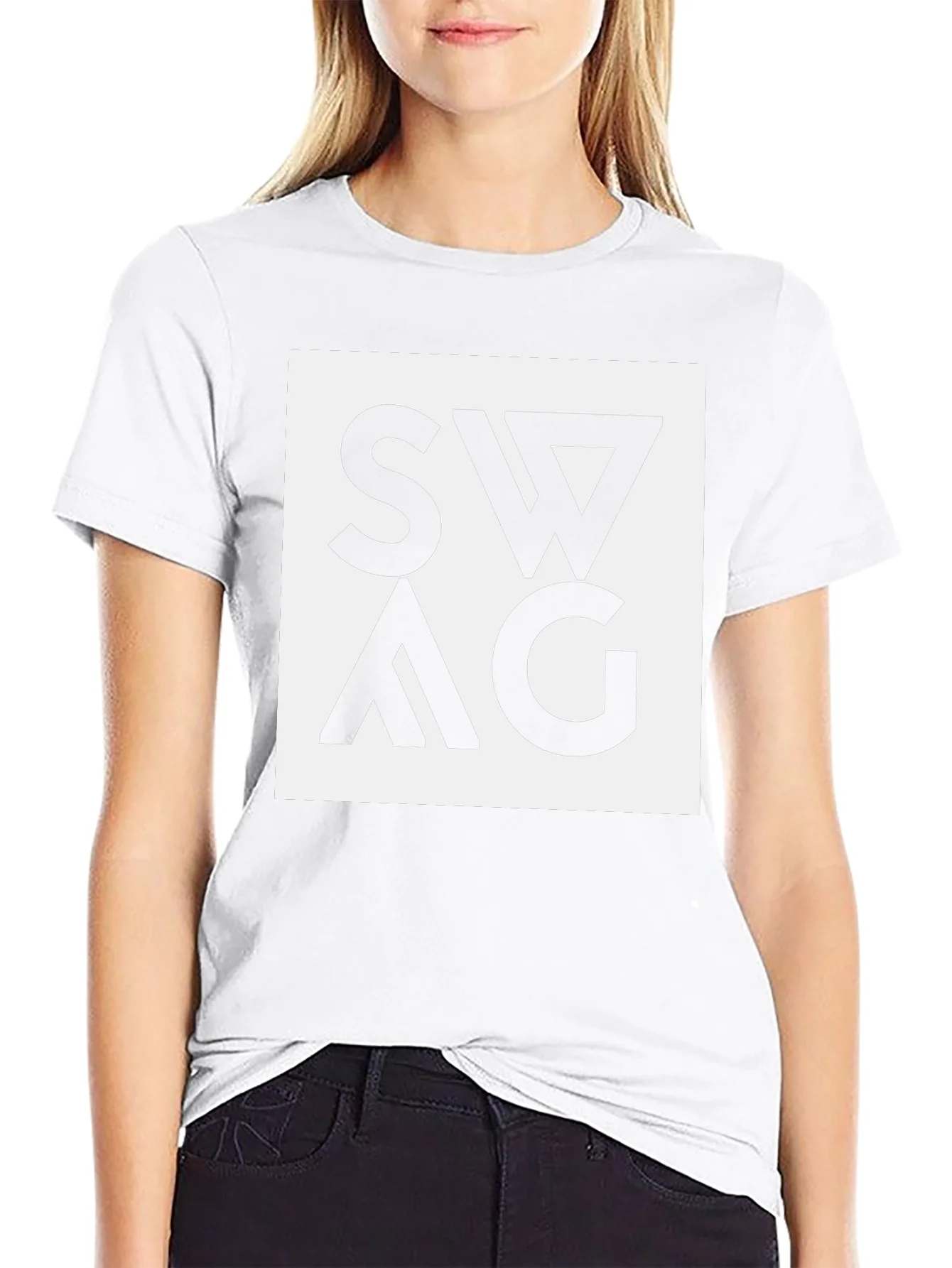 Swag Graphic Tee - Black Cotton Blend