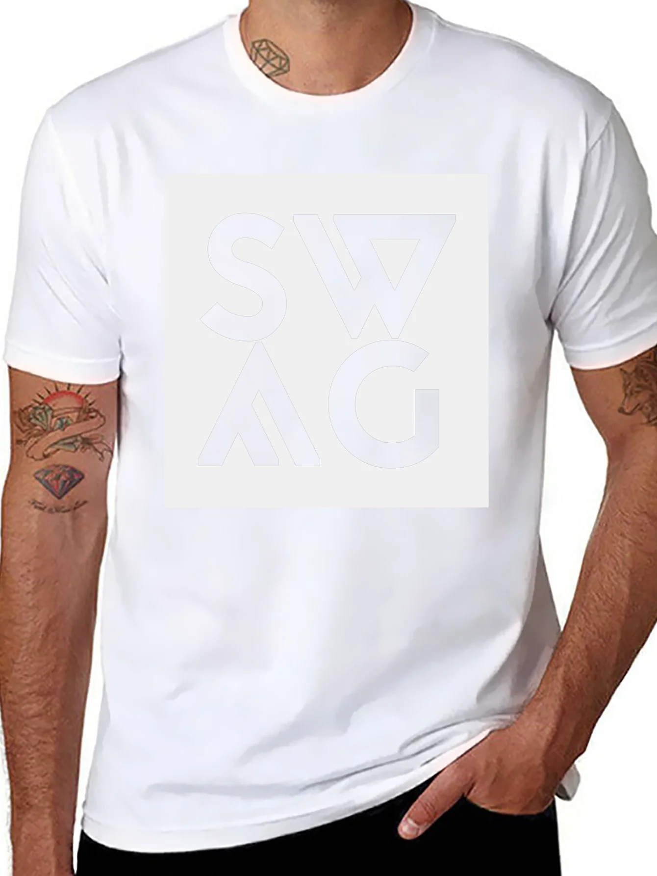 Swag Graphic Tee - Black Cotton Blend