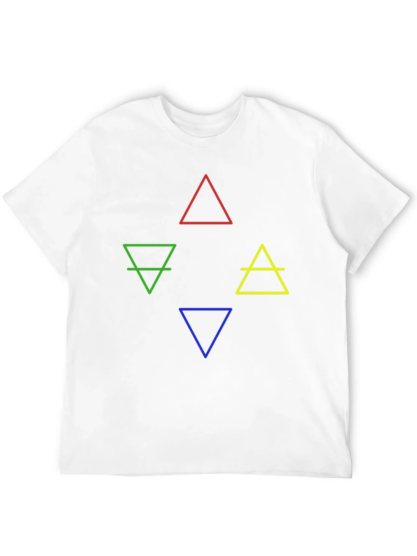 Elements Symbol Graphic T-Shirt - Earth Fire Water Air