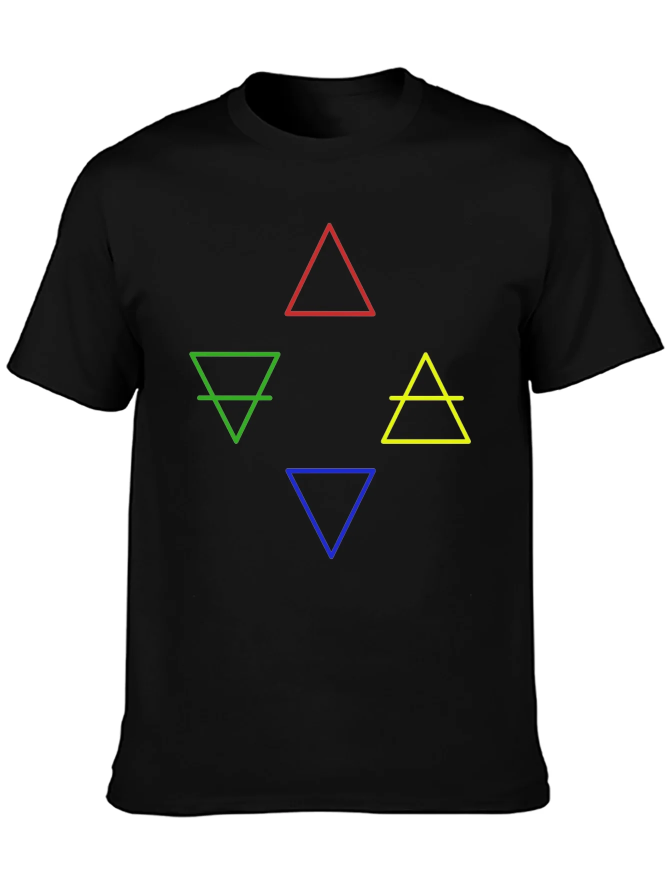 Elements Symbol Graphic T-Shirt - Earth Fire Water Air