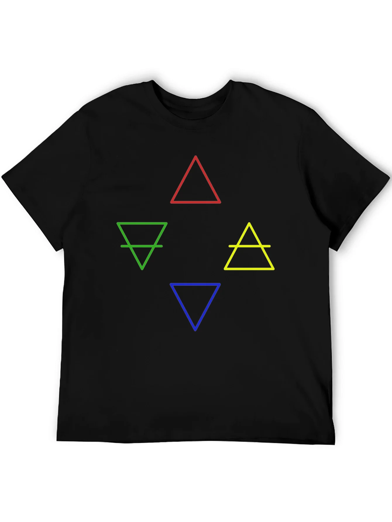 Elements Symbol Graphic T-Shirt - Earth Fire Water Air
