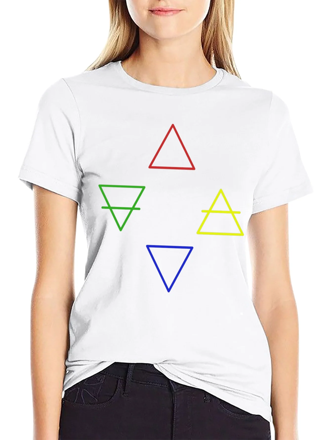 Elements Symbol Graphic T-Shirt - Earth Fire Water Air