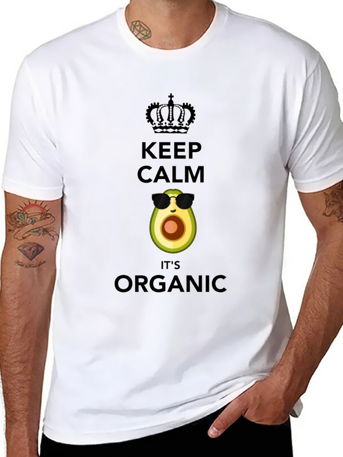 Keep Calm Its Organic Avocado T-Shirt