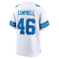 Detroit Lions Jack Campbell White White Game Jersey