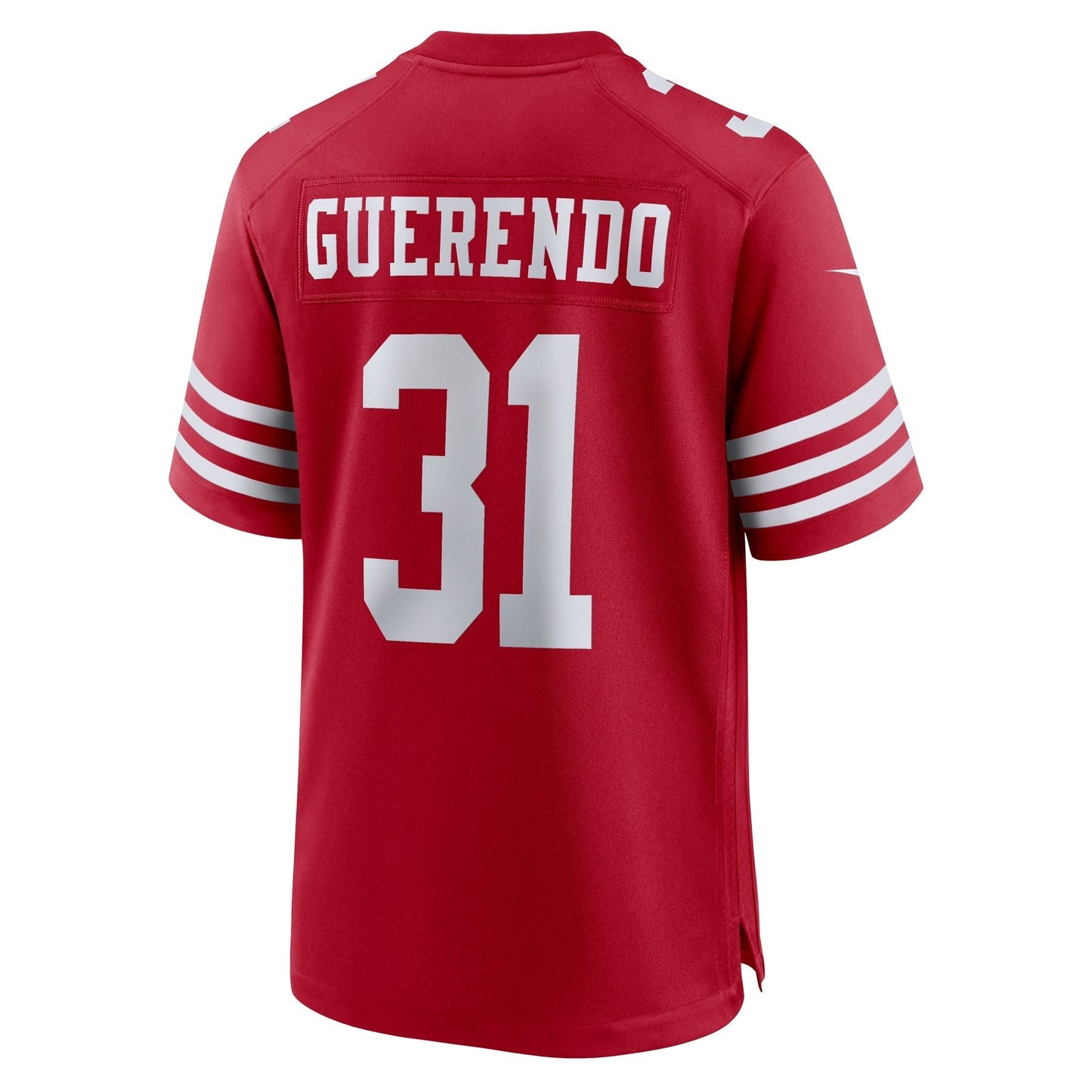 San Francisco 49ers Isaac Guerendo Scarlet Game Jersey