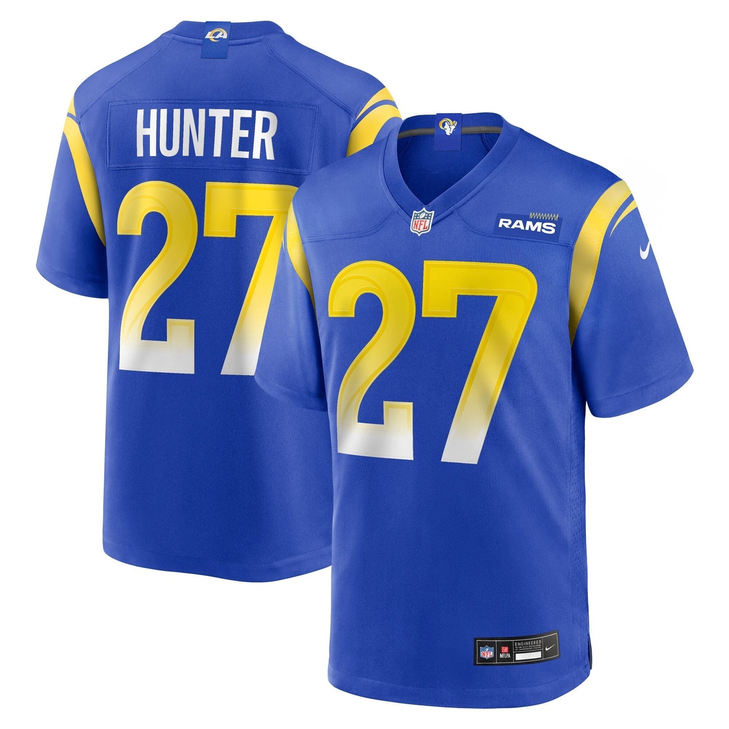 Los Angeles Rams Jarquez Hunter Royal Team Game Jersey