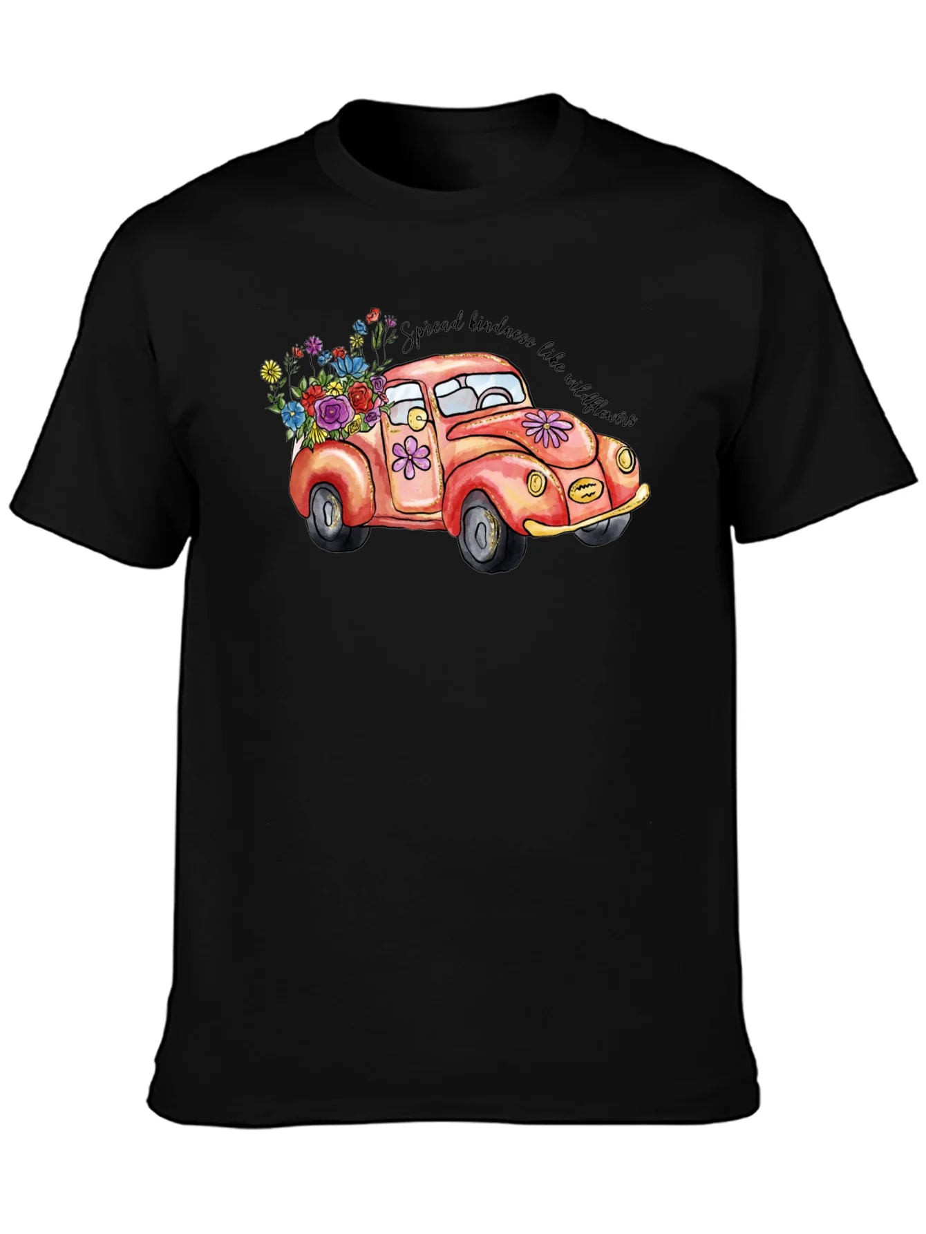Kindness Car Graphic Tee - Black