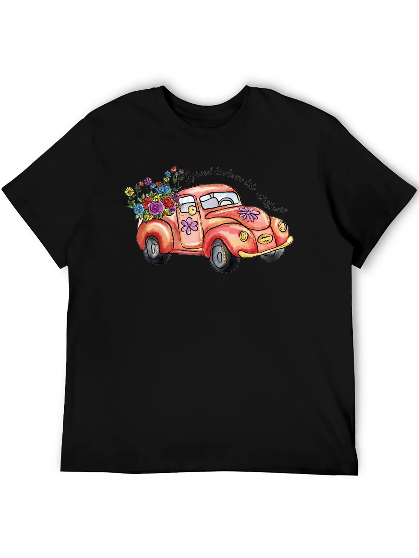 Kindness Car Graphic Tee - Black