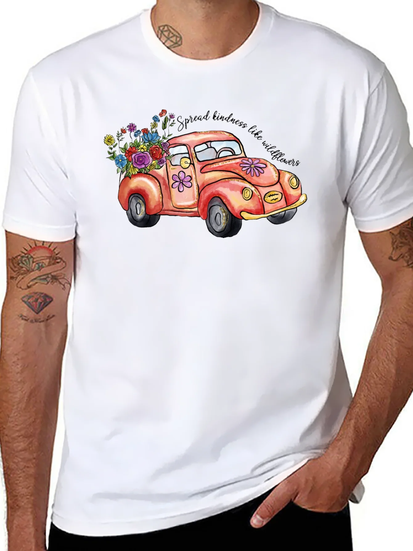 Kindness Car Graphic Tee - Black