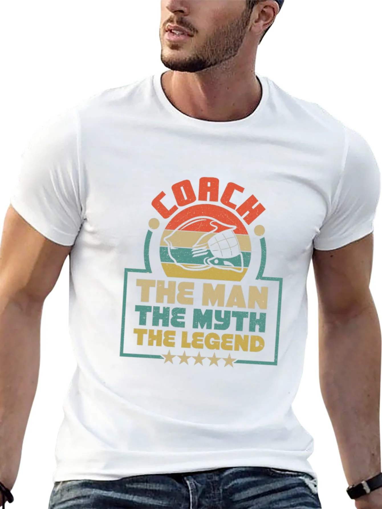 Coach The Man The Myth The Legend Graphic T-Shirt