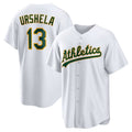 Oakland Athletics #13 Gio Urshela Home Replica Jersey - White Stitched Baseball Jersey