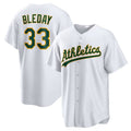 Oakland Athletics #33 JJ Bleday Home Replica Jersey - White Stitched Baseball Jersey