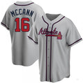 Atlanta Braves #16 Brian McCann Gray Road Jersey Stitches Baseball Jerseys