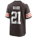 Cleveland Browns Denzel Ward Brown Player Game Jersey