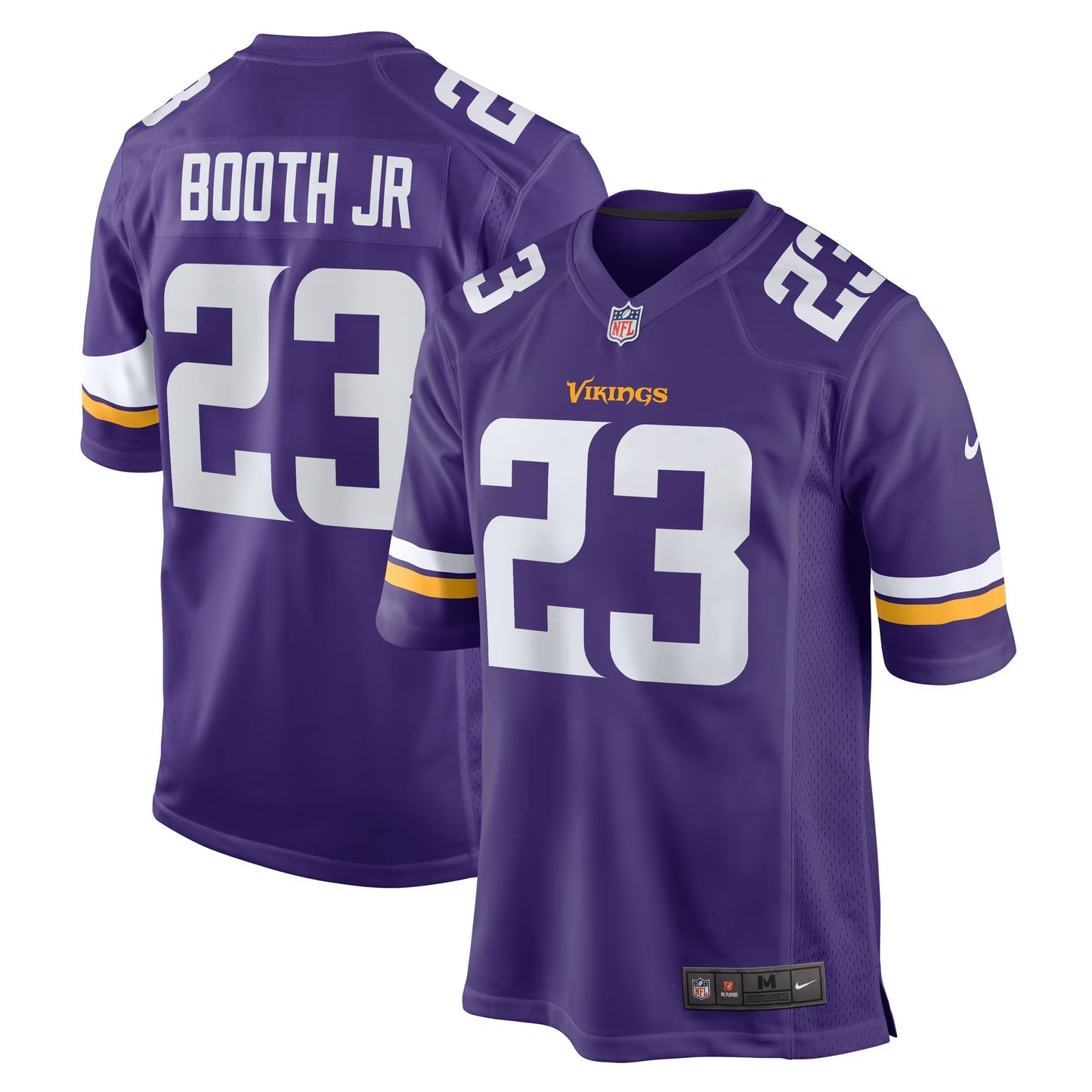 Minnesota Vikings Andrew Booth Jr. Purple Player Game Jersey