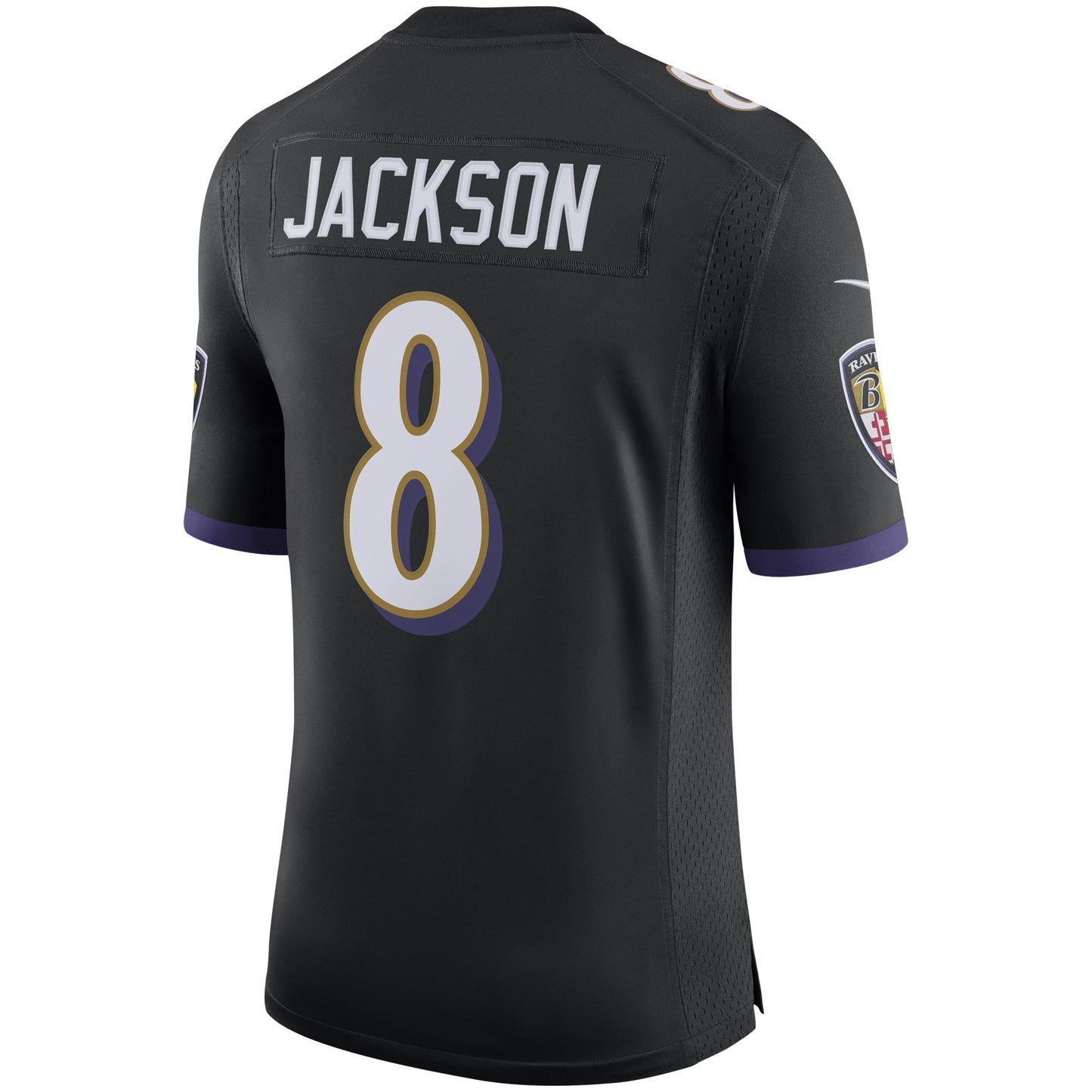 Baltimore Ravens Lamar Jackson Black Speed Machine Limited Jersey