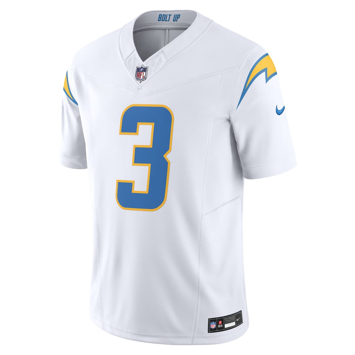 Los Angeles Chargers Derwin James Jr. White Vapor F.U.S.E. Limited Jersey